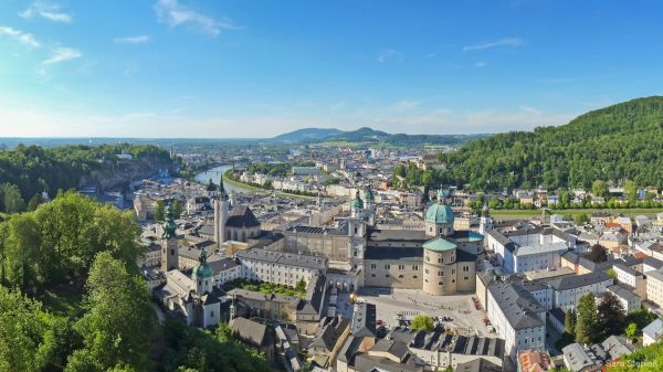 Widok z Twierdzy Hohensalzburg