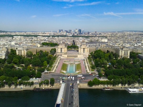 Widok z wieży Eiffla